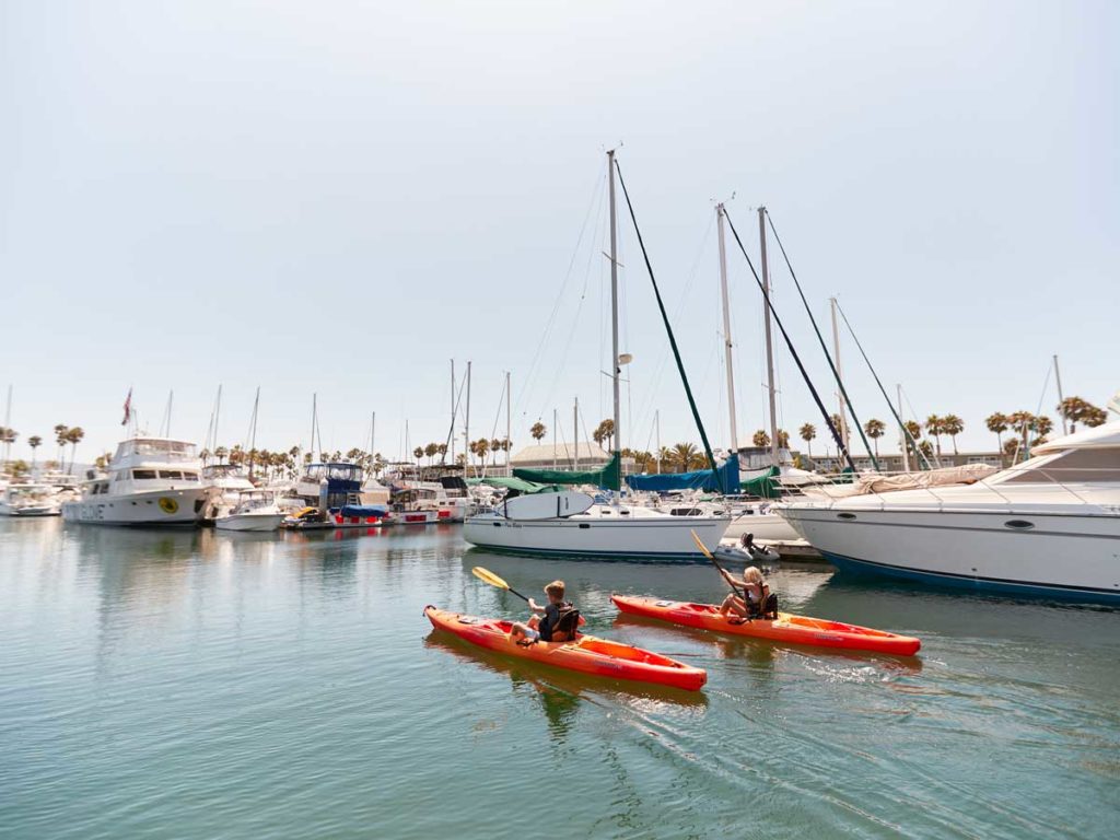 Kayaking near Redondo Beach, CA