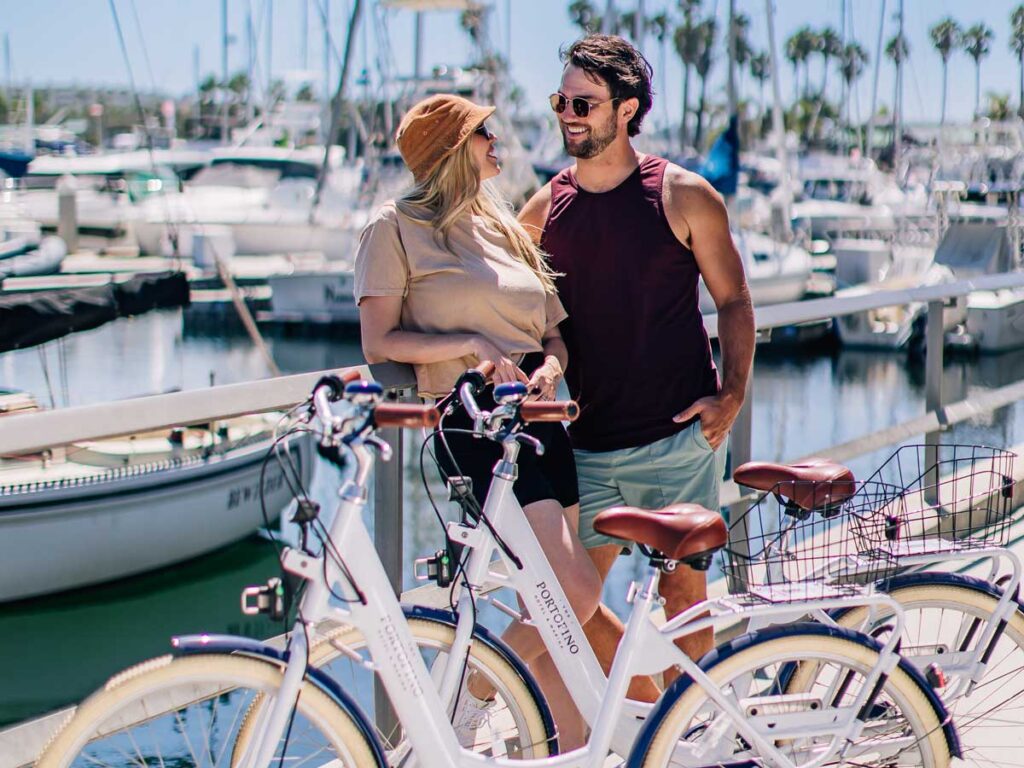 Couple With Portofino Bikes.