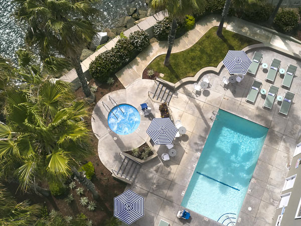 Aerial View Of The Pool.