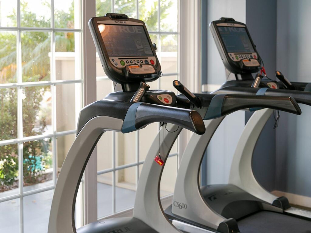 Treadmills In The Fitness Center