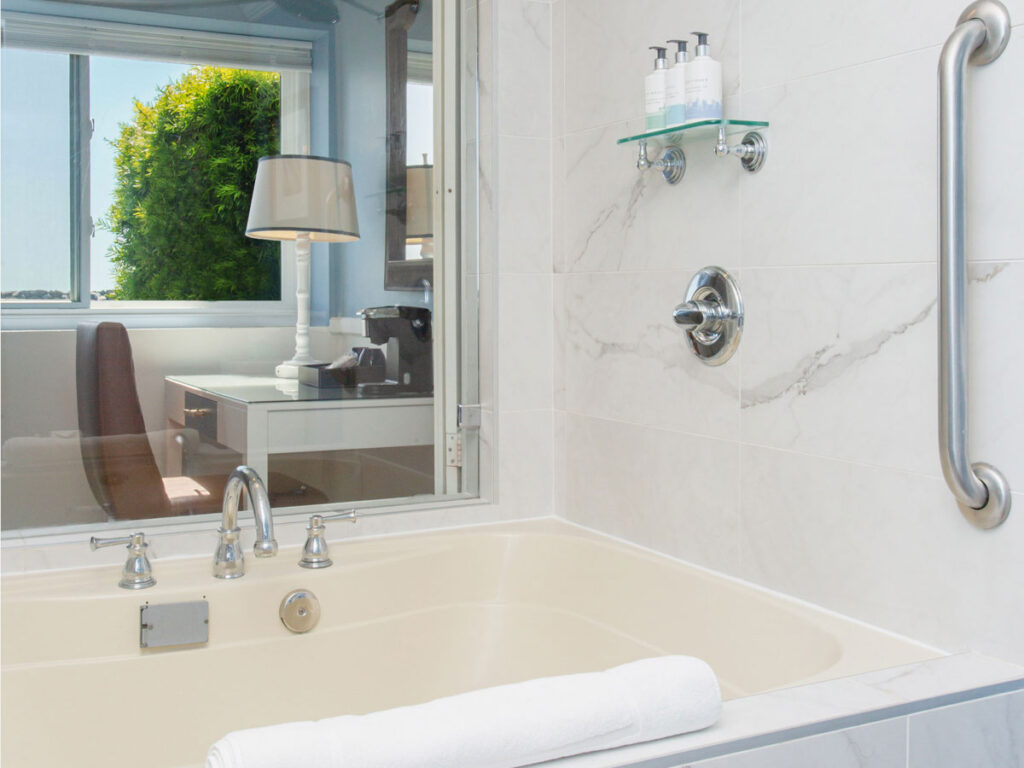 Large Soaking Tup In Portofino Guestroom
