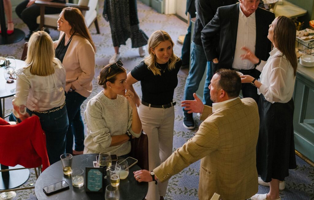 Group At Portofino Pours