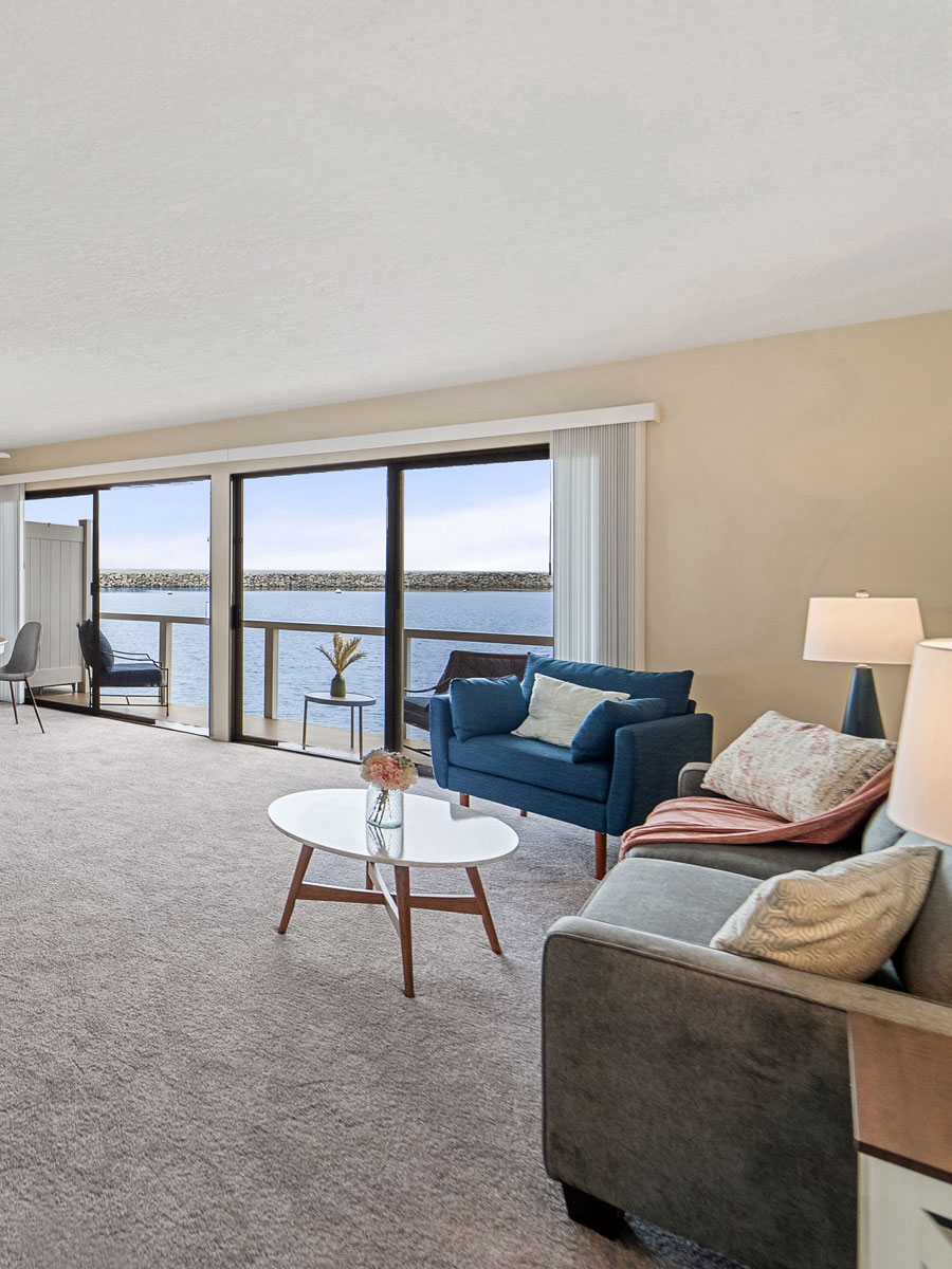 Living Room With An Ocean View