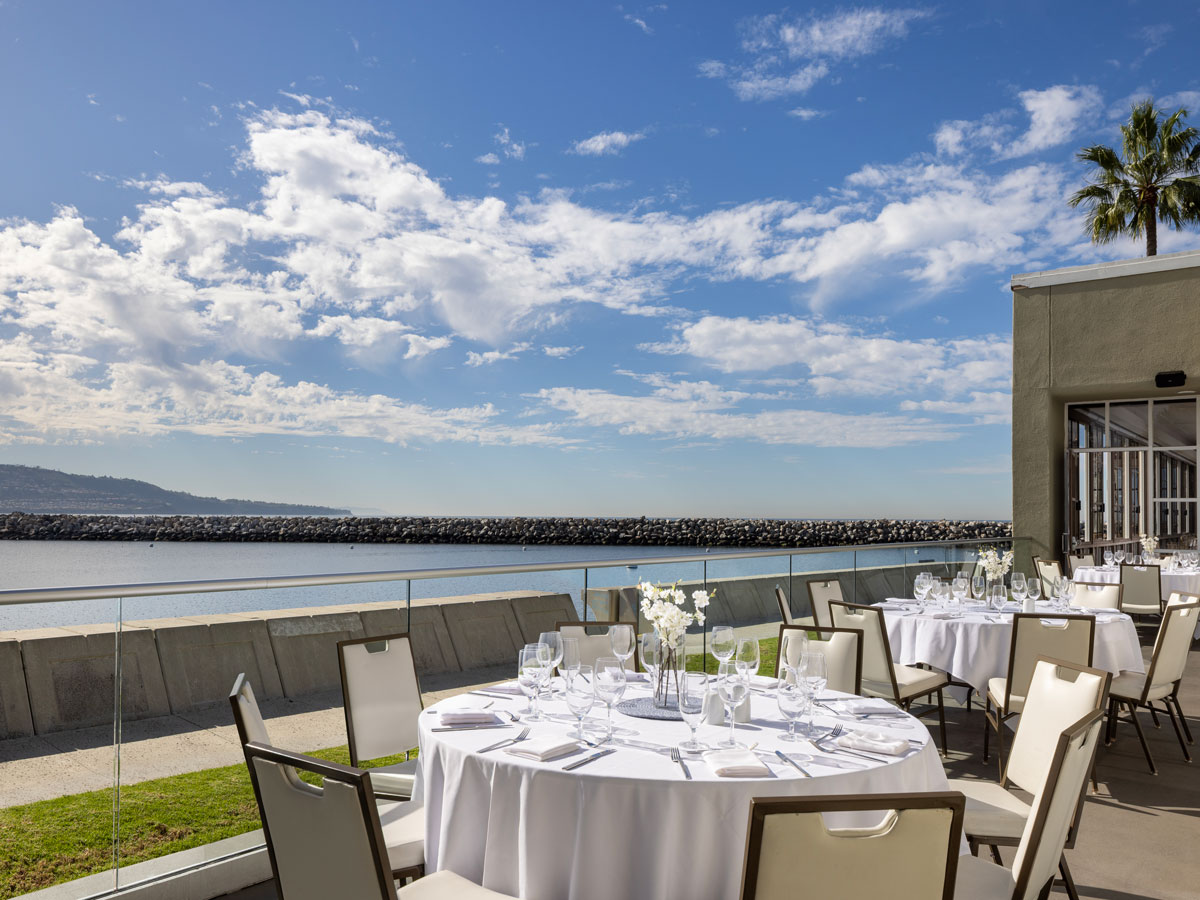 Outdoor Meeting Space By The Ocean